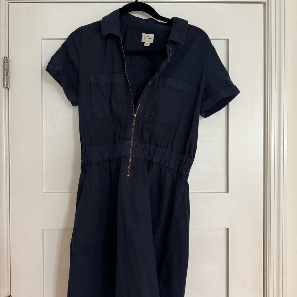 J. Crew Navy Short Sleeve Dress